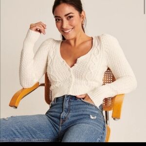 A&F Puff Sleeve Sweater